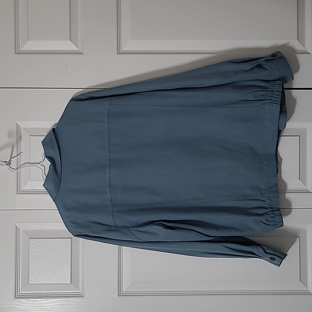 Alfred Dunner Blue Faux Suede Zip-Up Blazer Jacket, 18W, EUC - Picture 9 of 9